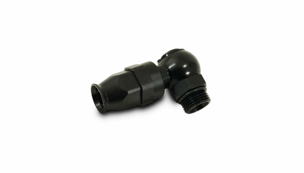 Vibrant Performance - 29926 - Banjo Hose End for PTFE Lined Flex Hose, Hose Size: -6 AN; Bolt Size: -6 ORB