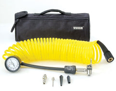 VIAIR 00025 5 in 1 Deflator/Inflator  25 Ft. Coil Hose  100 psi Inline Gauge  Bag
