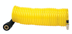 VIAIR 00030 30 Ft. Extension Coil Hose Closed-ended 1/4in Quick Coupler and Stud