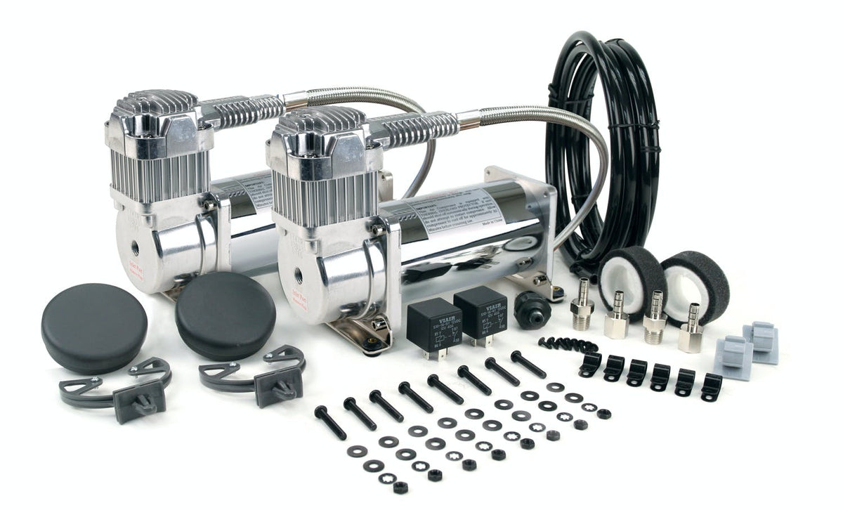 VIAIR 38003 380C Dual Chrome Value Pack