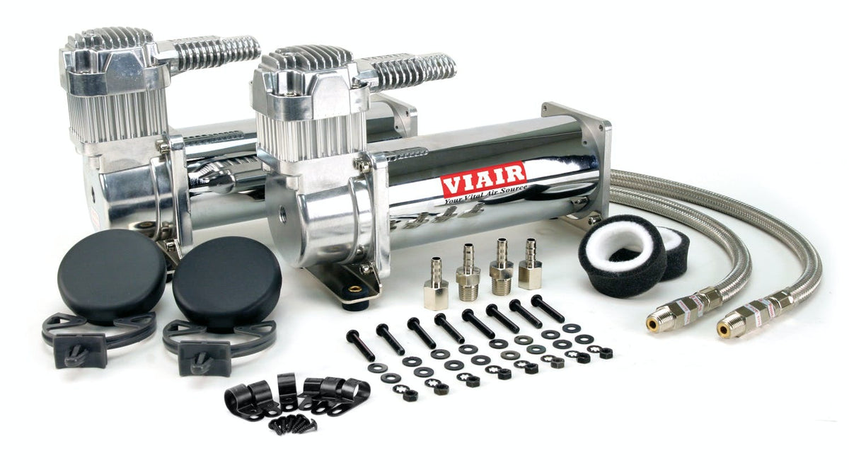 VIAIR 44432 444C Dual Chrome Value Pack