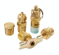 VIAIR 90006 Air Locker 5 Pc.Tank Fittings Kit with 1/4in NPT M to 1/8in BSP F Adapter