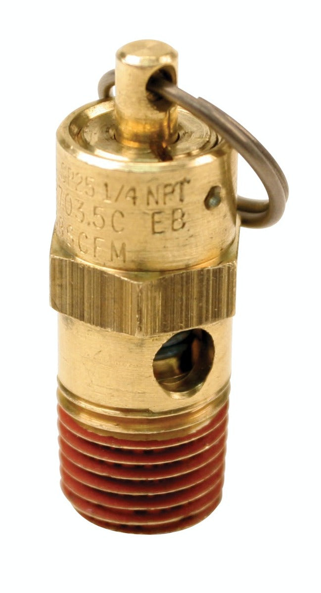VIAIR 92155 155 PSI Hi-Temp Rated Safety Valve  1/4in M  NPT