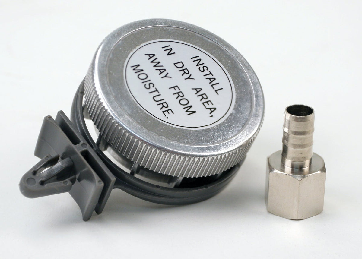VIAIR 92629 Remote Intake Air Filter Assembly  Metal Housing   3/8in x 1/2in Tube Fitti