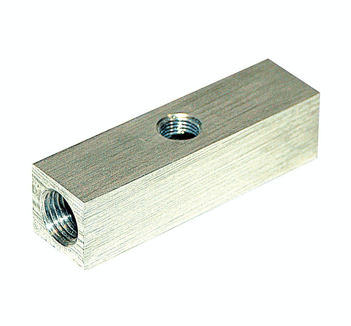 VIAIR 92821 Female Tee / Billet Manifold  1/4F  x 1/4inF x 1/8inF  NPT