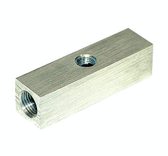 VIAIR 92821 Female Tee / Billet Manifold  1/4F  x 1/4inF x 1/8inF  NPT
