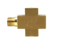 VIAIR 92855 1/4in M x 1/4in F x 1/4in F x 1/8in F  NPT   4-Way Fitting