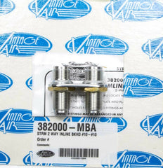 VINTAGE AIR 2 Way In Line Bulkhead #10 and #10 O-Ring 382000-MBA