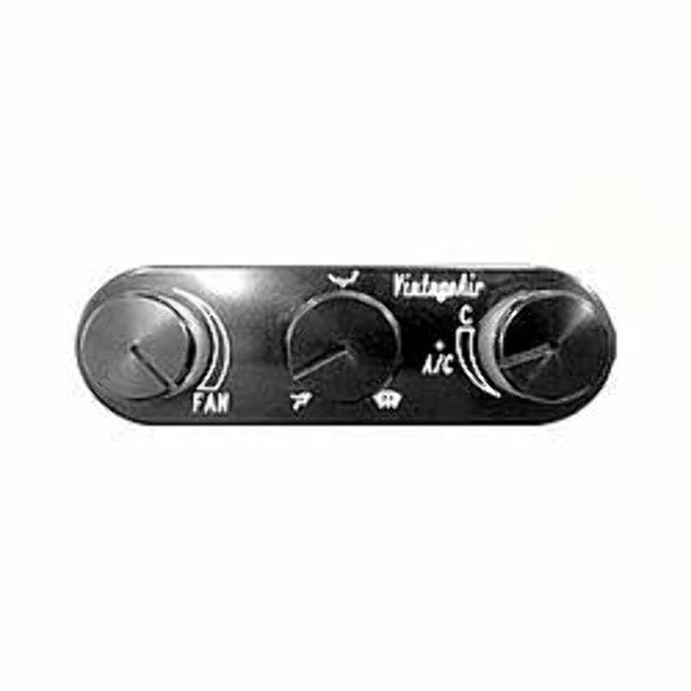 VINTAGE AIR Gen IV Control Panel Horizontal Black 491223-RUA