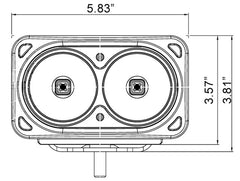 Vision X 9124605 Optimus Series Prime Black 2 10W LED,10 Deg Beam
