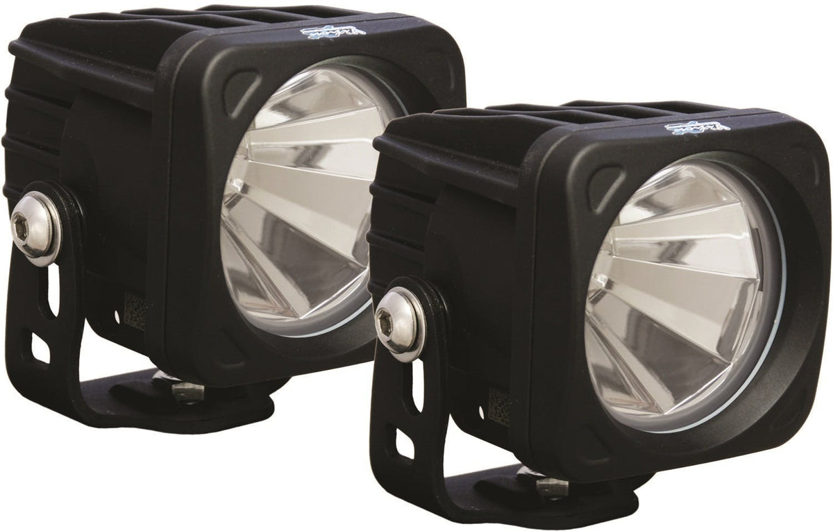 Vision X 9137926 Optimus Series Prime Square Black 1 10w LED 60? Flood Kit Of 2 Lights