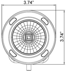 Vision X 9140896 Optimus Series Prime Round Black 1 10w LED 10? Narrow
