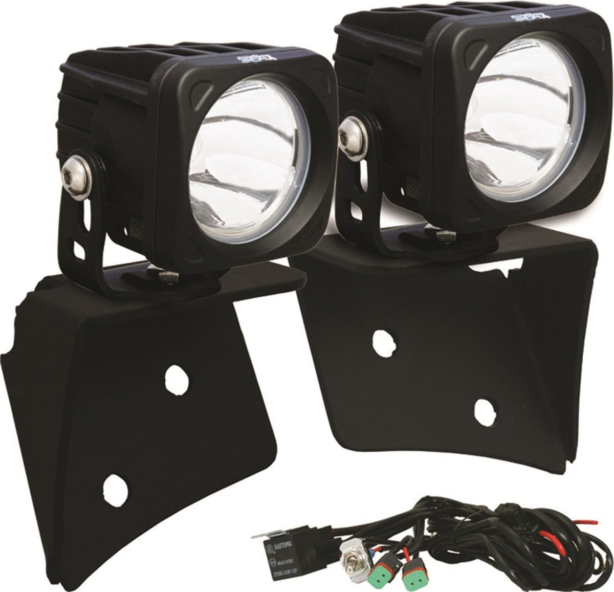 Vision X 9888408 A Pillar Mounts with Optimus Set And Harness