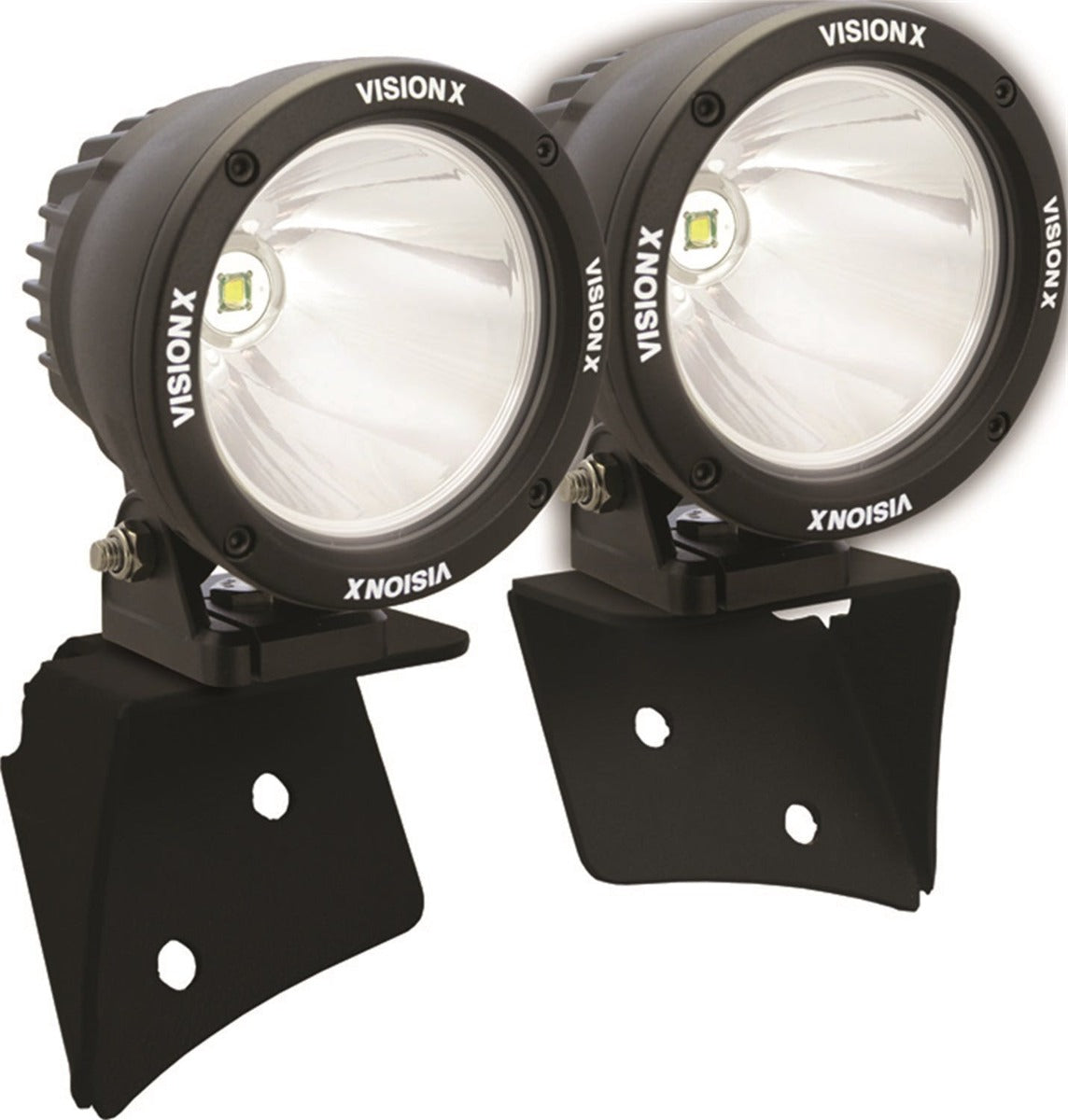 Vision X 9888415 A Pillar Mount with 4.5" Cannon Set And Harness