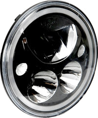 Vision X 9895659 Single 5.75" Round Black Chrome Vortex Motorcycle LED Headlight With