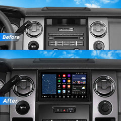 VINLAND VISION 9" Custom-Fit Car Stereo for Ford F-150 2009-2012 without Factory Navigation V13F1B09N-MRR-FO1