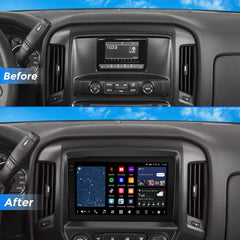 VINLAND VISION 10" Custom-Fit Car Stereo for Chevy Silverado/GMC Sierra 2014-2019 - Mirror Gray V13SL111N-MRR-GM3