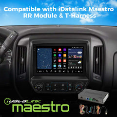 VINLAND VISION 10" Custom-Fit Car Stereo for Chevy Silverado/GMC Sierra 2014-2019 - Mirror Gray V13SL111N-MRR-GM3