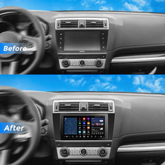 VINLAND VISION 9" Custom-Fit Car Stereo for Subaru Outback 2015-2017 - Mirror Silver V13OB209N-MRR-SU2