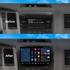 VINLAND VISION 10" Custom-Fit Car Stereo for Toyota Tundra 2007-2013 / Sequoia 2008-2021 - Mirror Dark V13TU111N-MRR-TO2