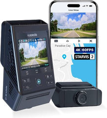 VUEROID S1 4K Infinite 2 Channel Dash Cam Front and Rear S14K2CH