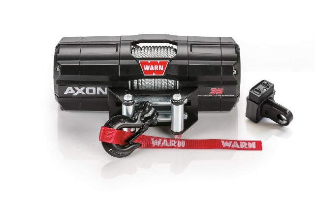 WARN 101135 AXON 35 Wire Rope Winch; Black