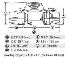 WARN 110012 ZEON XD 12-S Winch Synthetic Rope
