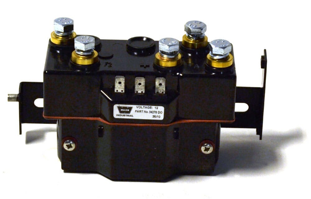 WARN 34975 Contractor Winch 12V w/Warn Bracket