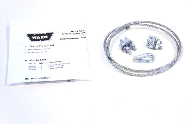 WARN 68135 ATV Plow Electric Actuator Wire Rope