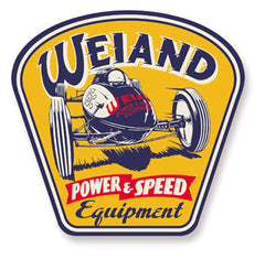 Weiand 10004WND METAL TIN SIGN - WEIAND POWER/SPEED