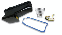 Weiand 5004WND OIL PAN KIT 7QT BLACK FINISH 80/85 SBC (