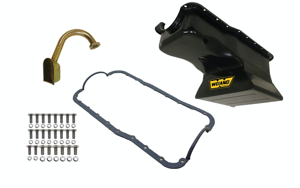 Weiand 5024WND OIL PAN KIT 7QT BLACK FINISH 65/87 SBF (