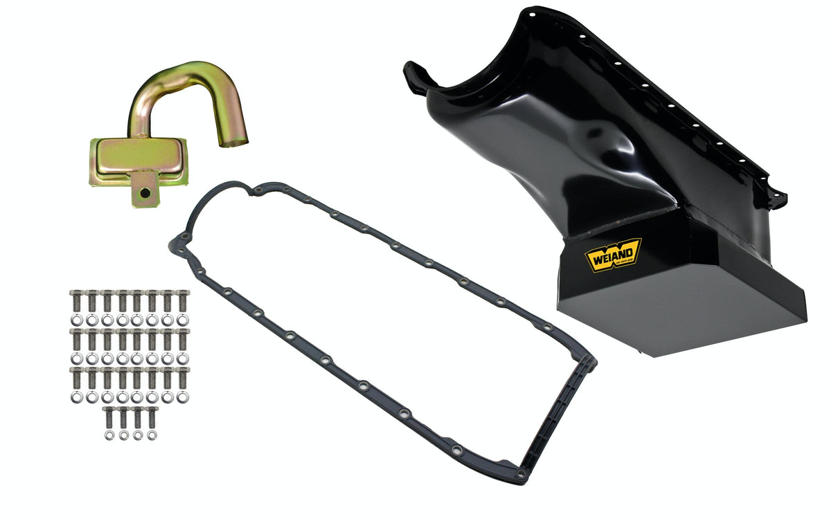 Weiand 5032WND OIL PAN KIT 6QT BLACK FINISH 65/90 BBC (