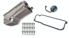 Weiand 6524FWND ALUM OIL PAN KIT POL SBF FINNED