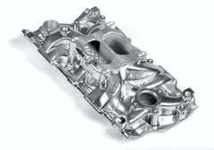 Weiand 8125P MANIFOLD - SBC SPREAD BORE - POLISH