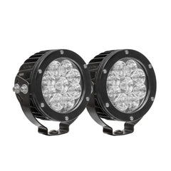 Westin Automotive 09-12007B-PR LED Auxiliary Light 4.75 inch Round Flood with 3W Osram (Set of 2)
