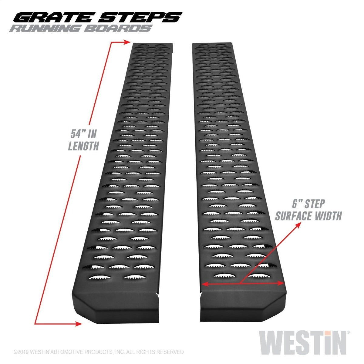 Westin Automotive 27-74705 Grate Steps Running Boards Textured Black