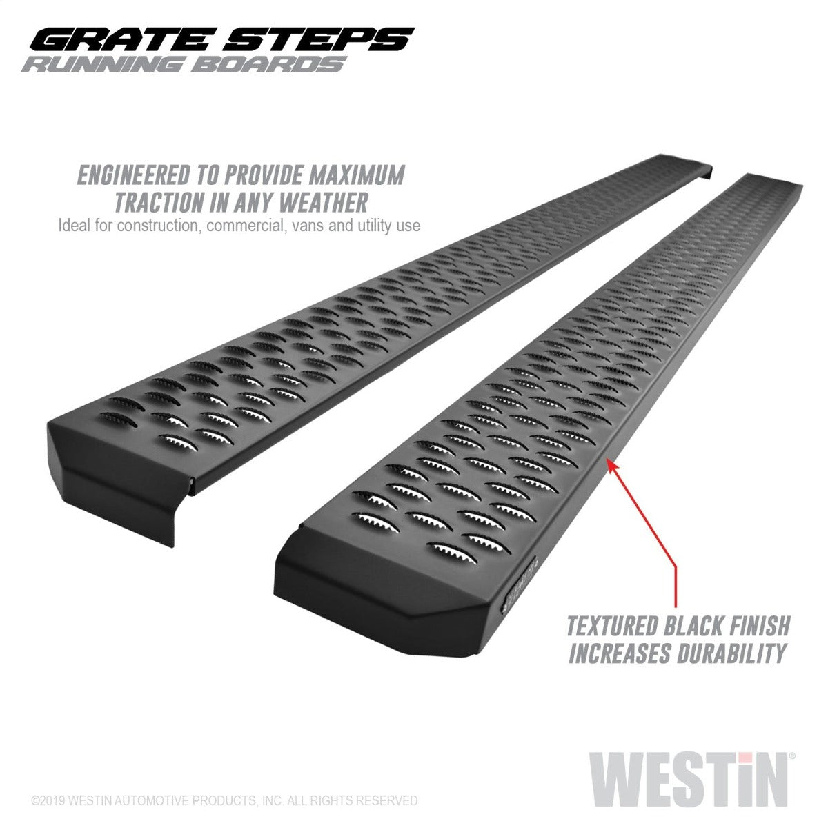 Westin Automotive 27-74745 Grate Steps Running Boards Textured Black