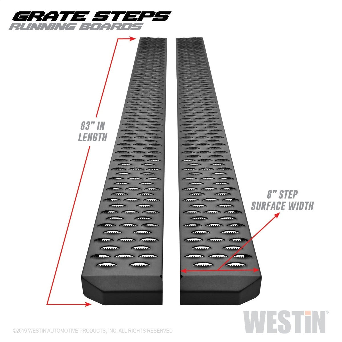 Westin Automotive 27-74765 Grate Steps Running Boards Textured Black