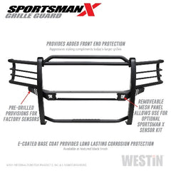Westin Automotive 40-34025 Sportsman X Grille Guard, Textured Black