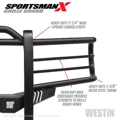 Westin Automotive 40-34025 Sportsman X Grille Guard, Textured Black