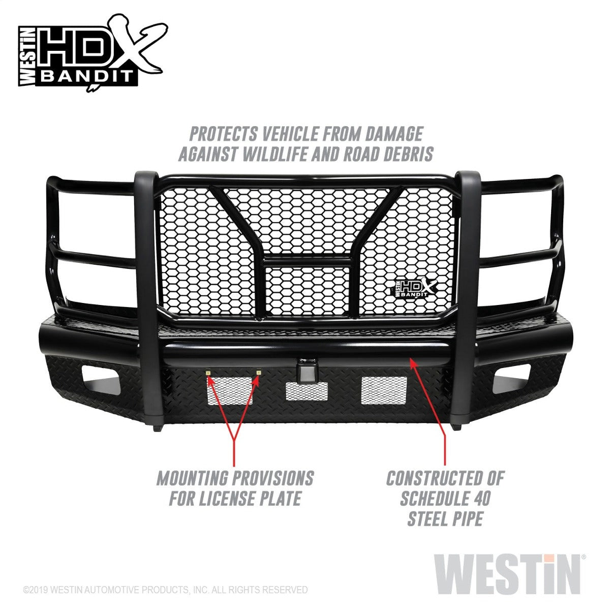 Westin Automotive 58-31125 HDX Bandit Front Bumper Black