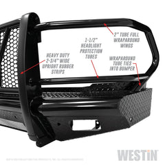 Westin Automotive 58-31175 HDX Bandit Front Bumper Black
