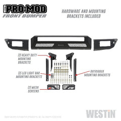 Westin Automotive 58-41035 Pro-Mod Front Bumper Textured Black