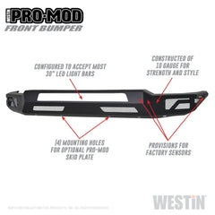Westin Automotive 58-41075 Pro-Mod Front Bumper Textured Black