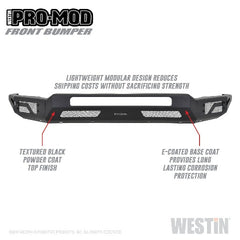 Westin Automotive 58-41205 Pro-Mod Front Bumper Textured Black