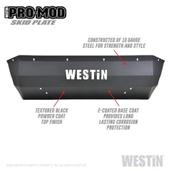 Westin Automotive 58-71175 Pro-Mod Skid Plate Textured Black