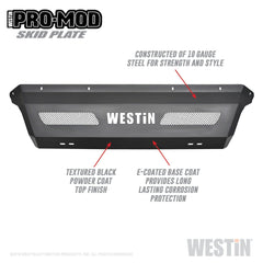 Westin Automotive 58-71205 Pro-Mod Skid Plate Textured Black