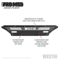 Westin Automotive 58-71225 Pro-Mod Skid Plate Textured Black