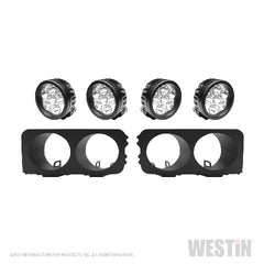Westin Automotive 58-9905 Outlaw Bumper Light Kit Round Textured Black